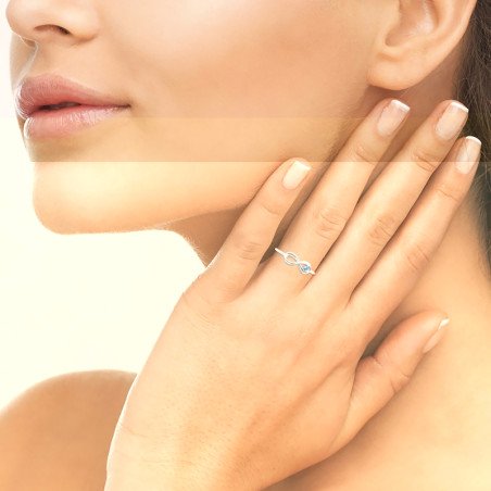 BAGUE ARGENT 925 RHODIE PS