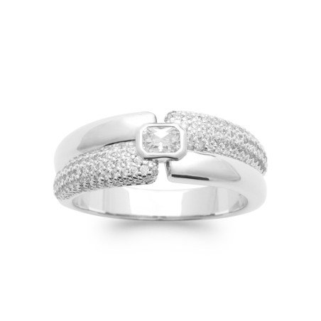 BAGUE ARGENT 925 RHODIE OZ