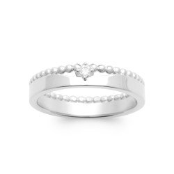 BAGUE ARGENT 925 RHODIE OZ