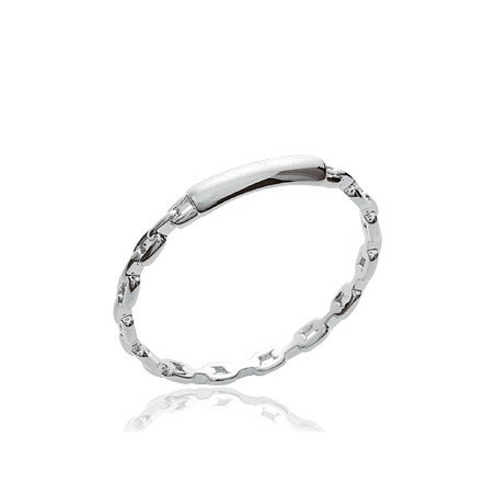 Bague Argent 925 Maillons & Barrette