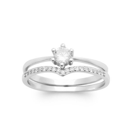 BAGUE ARGENT 925 RHODIE OZ
