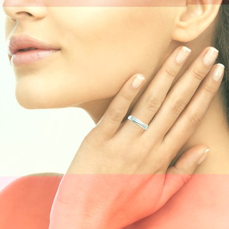 BAGUE ARGENT 925 RHODIE OZ