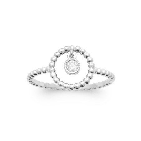BAGUE ARGENT 925 RHODIE OZ