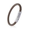 BRACELET ACIER CUIR