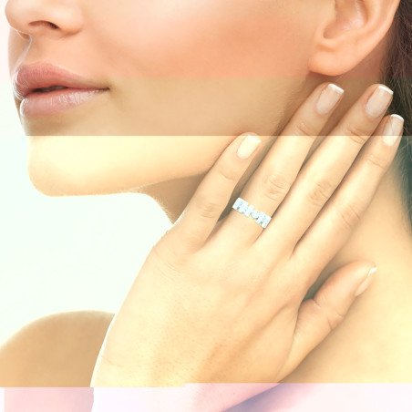 BAGUE ARGENT 925 RHODIE OZ