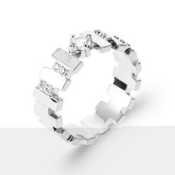 BAGUE ARGENT 925 RHODIE OZ