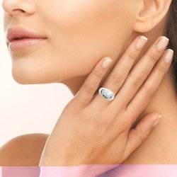 BAGUE ARGENT 925 RHODIE OZ