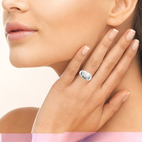 BAGUE ARGENT 925 RHODIE OZ