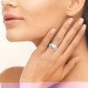 BAGUE ARGENT 925 RHODIE OZ