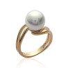 BAGUE PL-OR 750 3MIC PERLES IMIT