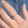 BAGUE PL-OR 750 3MIC ROSE