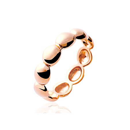 BAGUE PL-OR 750 3MIC ROSE