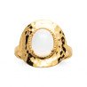 BAGUE PL-OR 750 3MIC PIERRE DE LUNE
