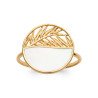 BAGUE PL-OR 750 3MIC NACRE
