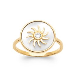 BAGUE PL-OR 750 3MIC NACRE OZ