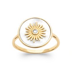 BAGUE PL-OR 750 3MIC NACRE OZ