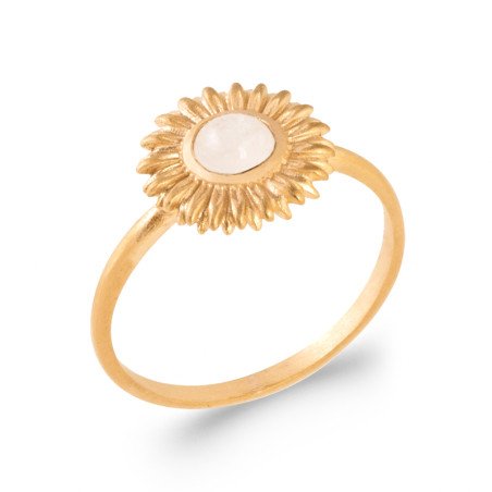 BAGUE PL-OR 750 3MIC PIERRE DE LUNE