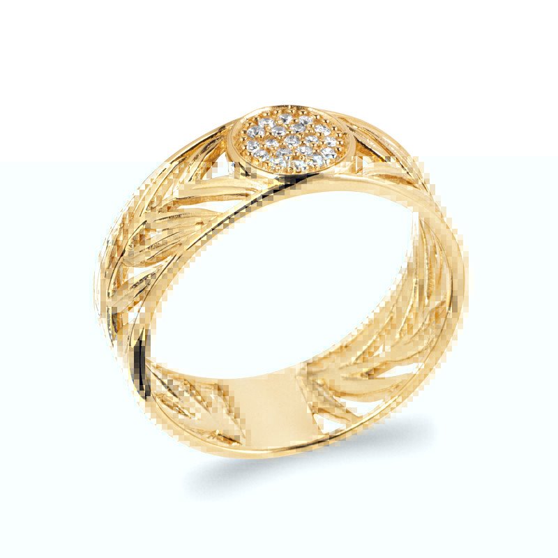 BAGUE PL-OR 750 3MIC OZ