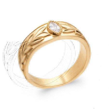 BAGUE PL-OR 750 3MIC OZ