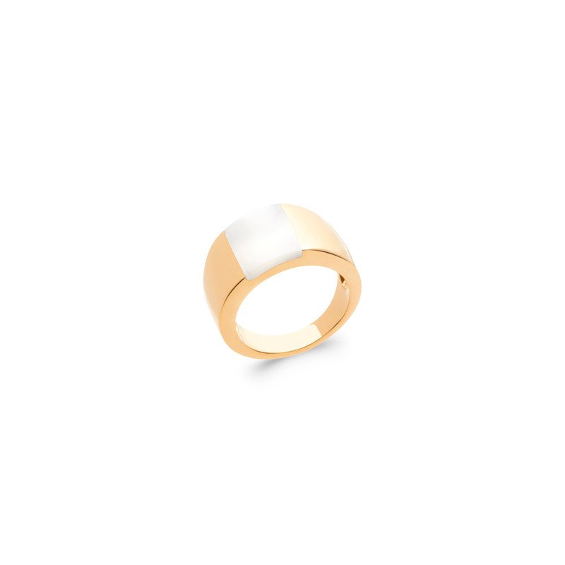 BAGUE PL-OR 750 3MIC NACRE