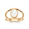 BAGUE PL-OR 750 3MIC PIERRE DE LUNE