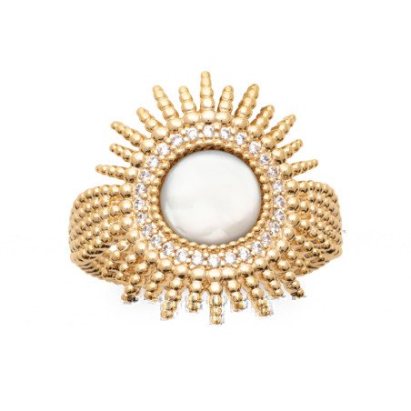 BAGUE PL-OR 750 3MIC NACRE OZ