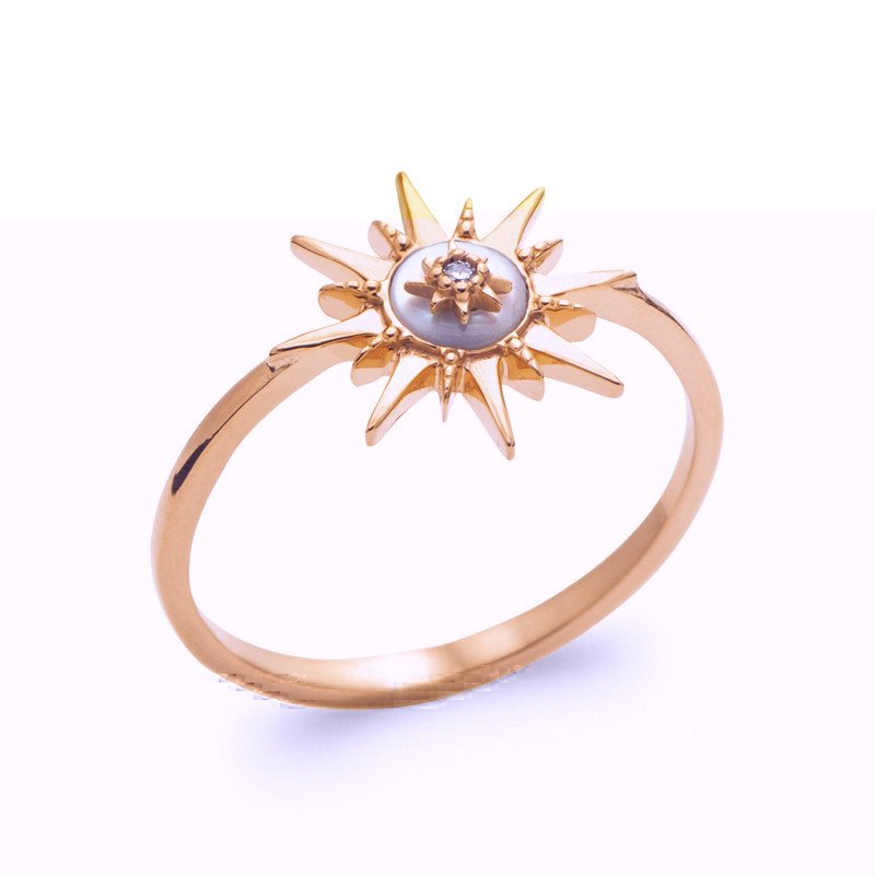 BAGUE PL-OR 750 3MIC NACRE OZ
