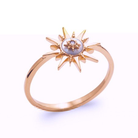 BAGUE PL-OR 750 3MIC NACRE OZ