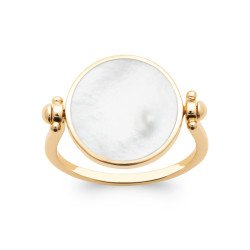 BAGUE PL-OR 750 3MIC NACRE