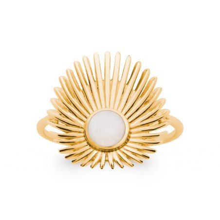 BAGUE PL-OR 750 3MIC NACRE