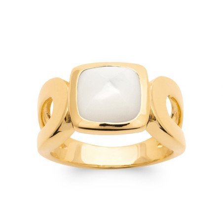 BAGUE PL-OR 750 3MIC NACRE