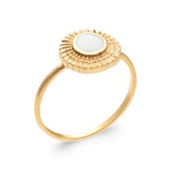 BAGUE PL-OR 750 3MIC NACRE