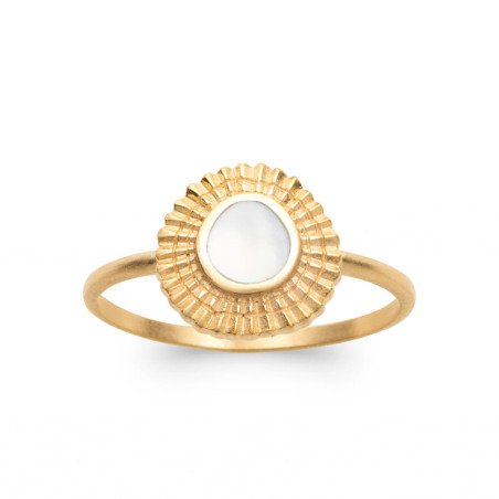 BAGUE PL-OR 750 3MIC NACRE