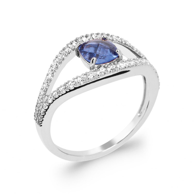 BAGUE ARGENT 925 RHODIE OZ PS