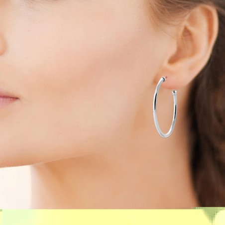 Créoles Simples en Acier