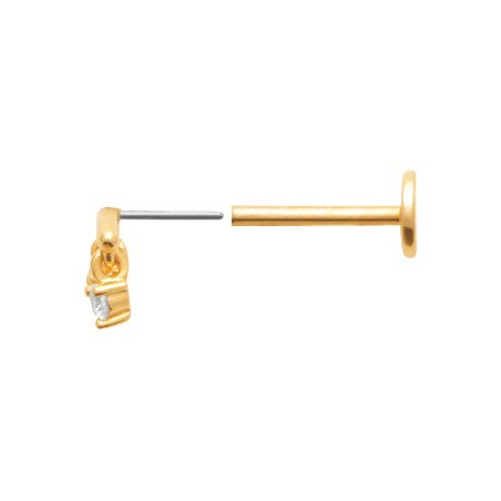 PIERCING PL-OR 750  TIGE TITANE 3MIC OZ