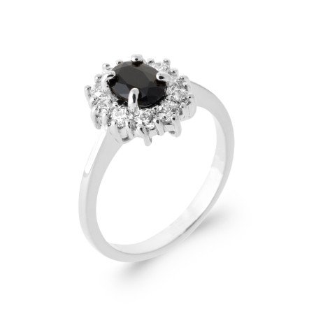 BAGUE ARGENT 925 RHODIE OZ PV